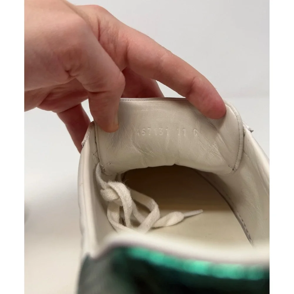 Gucci Ace Embroidered Panther Sneaker White Leather Size 12 US 11 Gucci